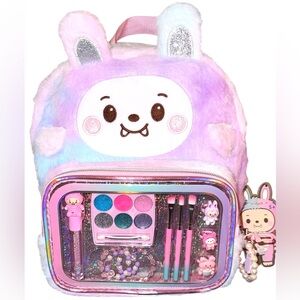 Last One! DANBAR ‘BUBU Kid’s 20pc Furry Rainbow 🌈 Backpack Set - NWT